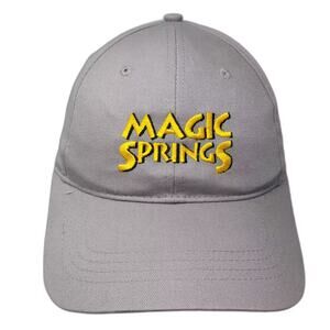CapAmerica Baseball Cap Gray Hat Magic Springs Embroidered Cotton Strapback OS